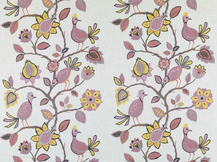 Tobi Farley Meriweather Fabric in Azalea