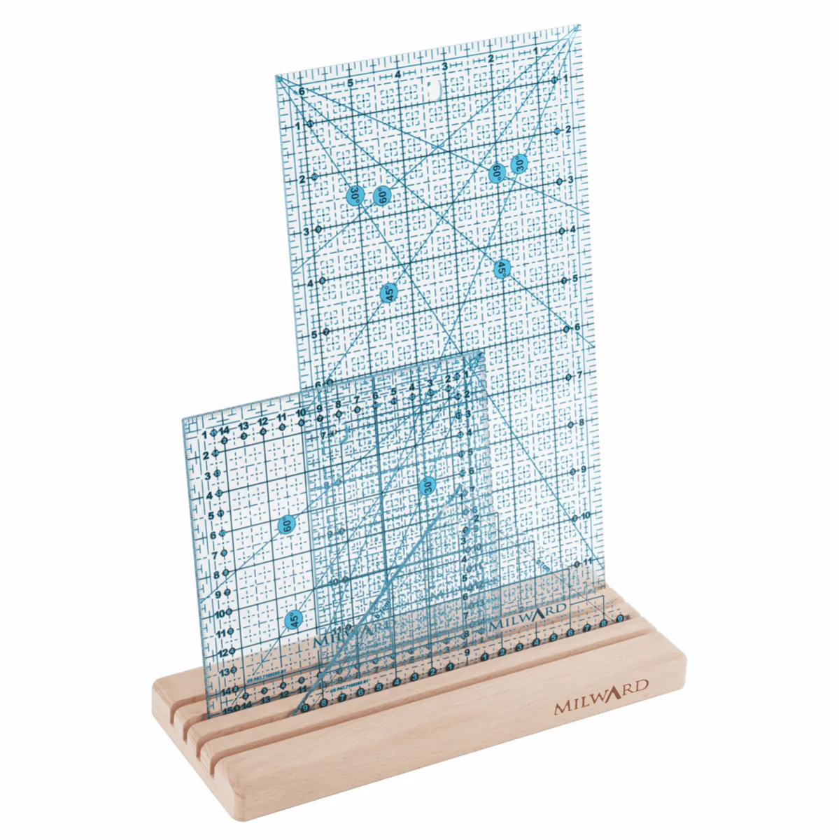 Ruler Rack: Small - 4 Slots: Beech Wood