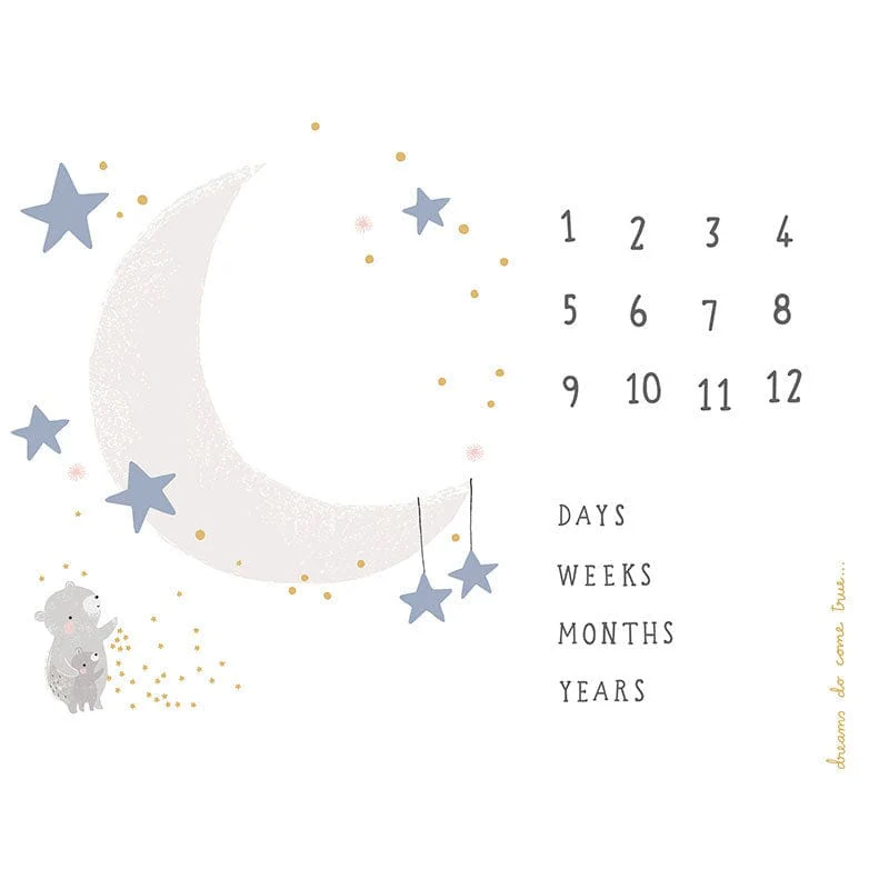 Moda D Is For Dream Canvas Panel 44X36 Inch White 25129-11CV