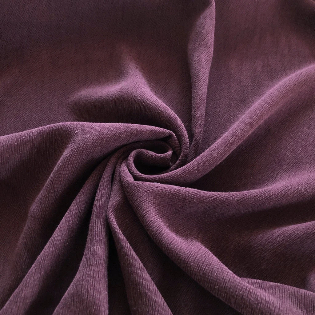 Remnant - Mulberry Textured Sandwashed Tencel - 0.49yd