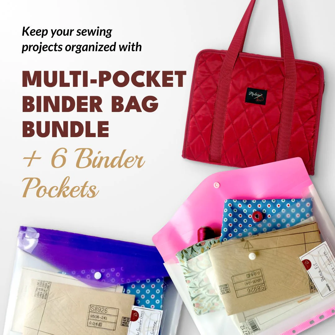 Multi-pocket Binder Bag + 6 Binder Pockets