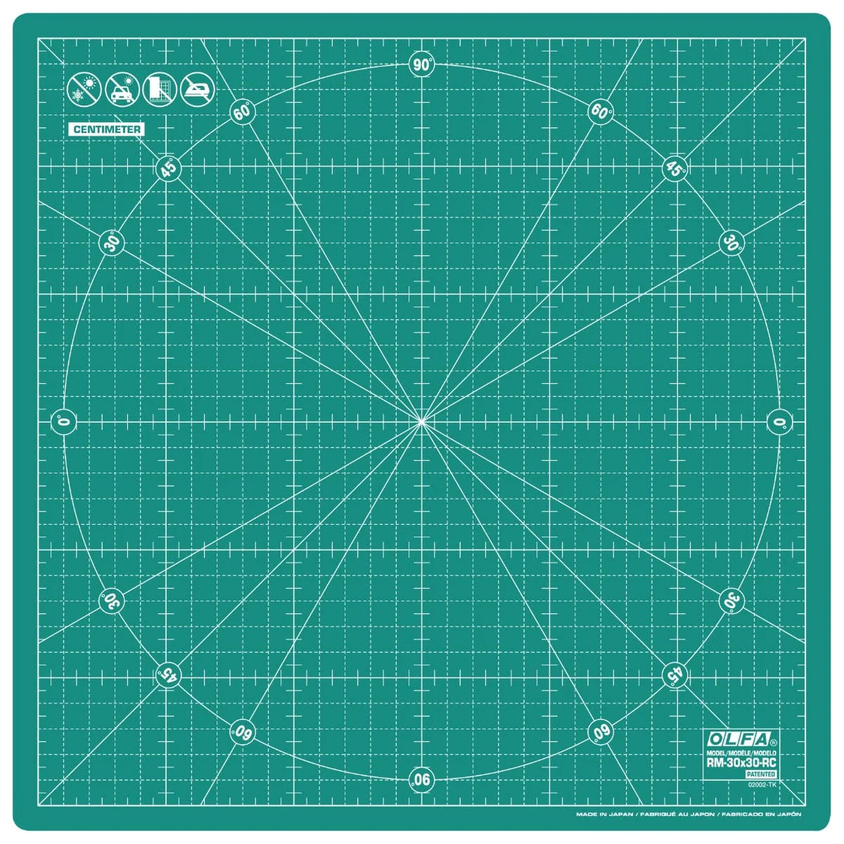 Olfa Rotating Cutting Mat: 30x30cm