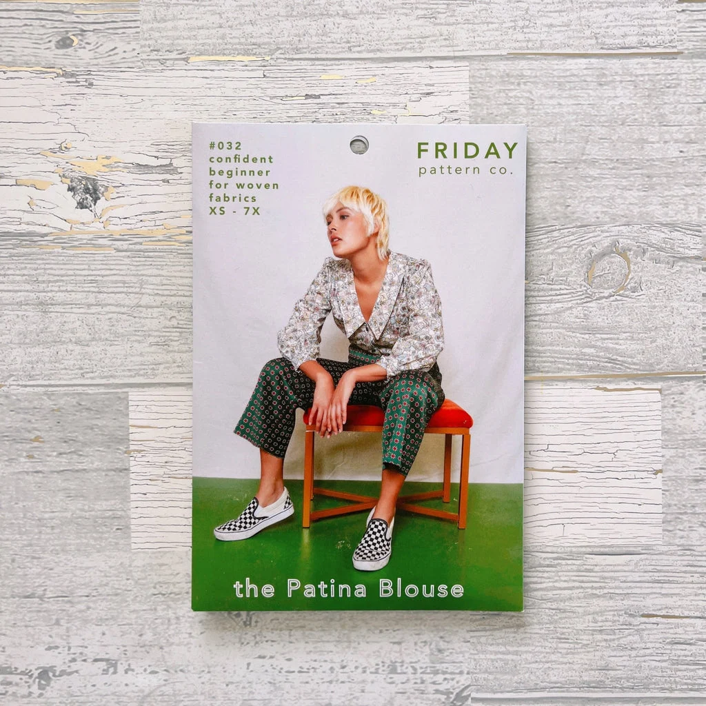 Patina Blouse Sewing Pattern by Friday Pattern Company
