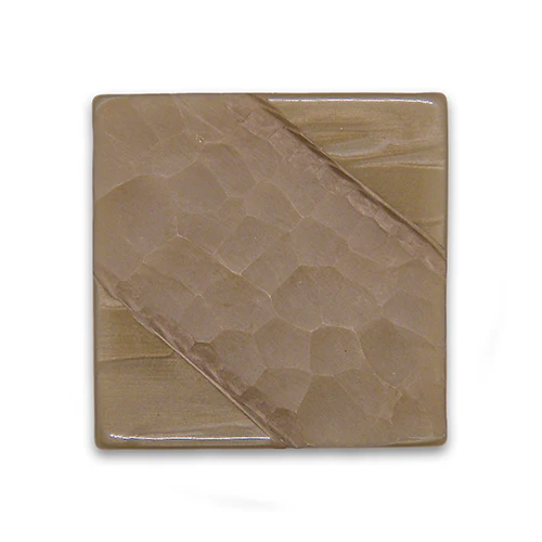 Square Café Au Lait Plastic Button