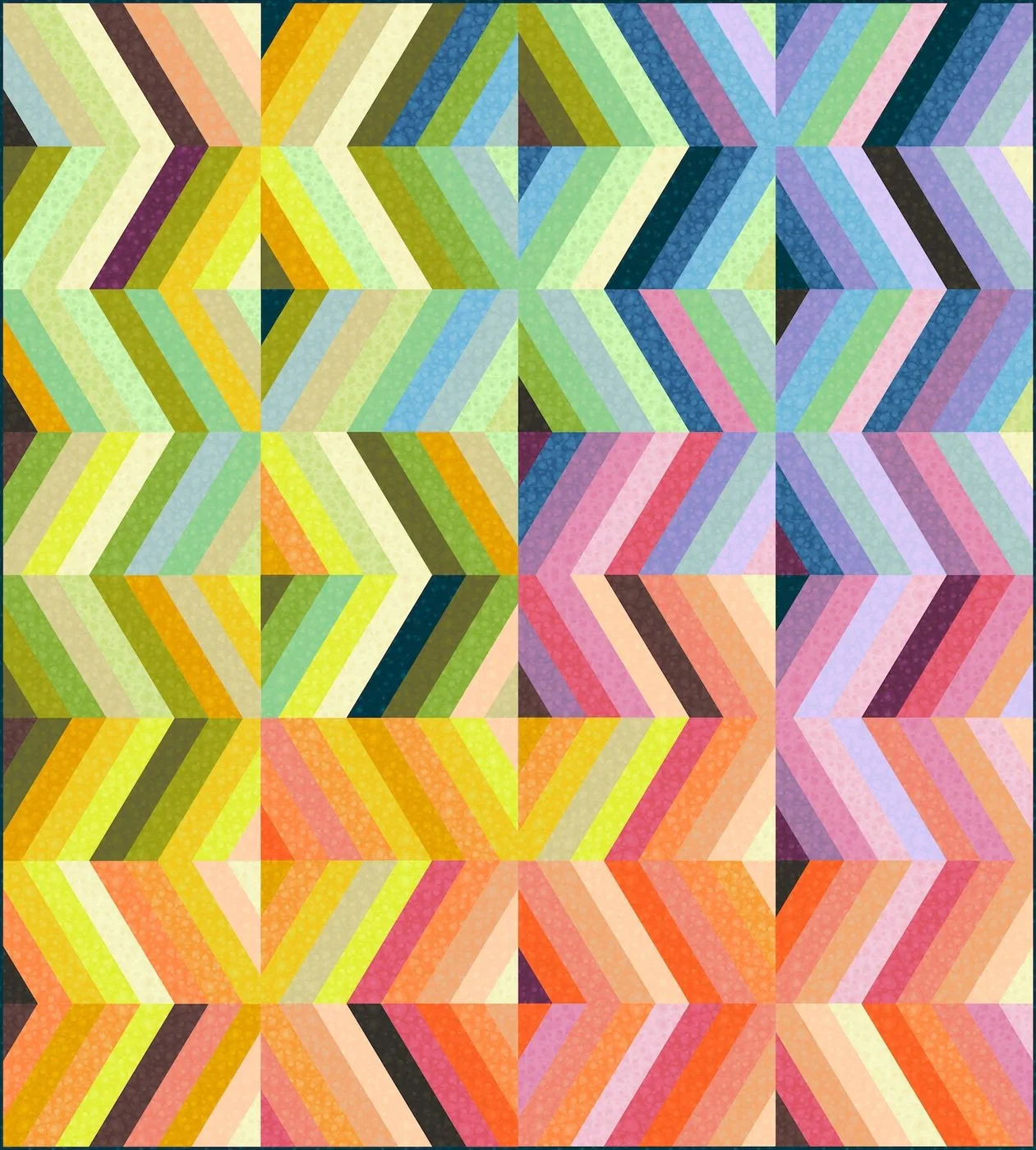 Watermark Color Frolic Quilt Kit