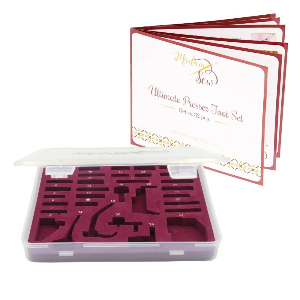 Presser Foot Set Upgrade - Storage Box & Explanation Booklet (No Feet Included!)