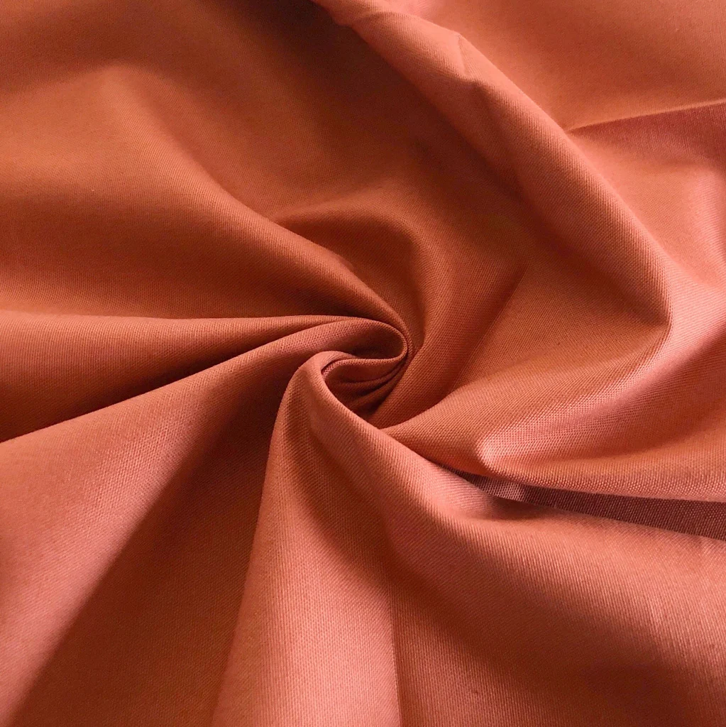 Remnant - Red Clay Organic Cotton Canvas - 1.25yd