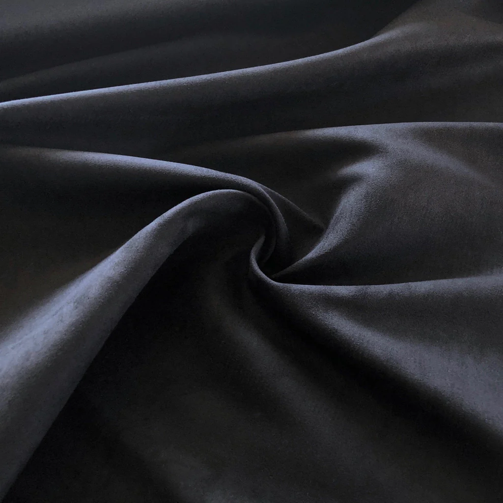 Remnant - Black Soho Suede - 1.04 yds - 1.04 yd