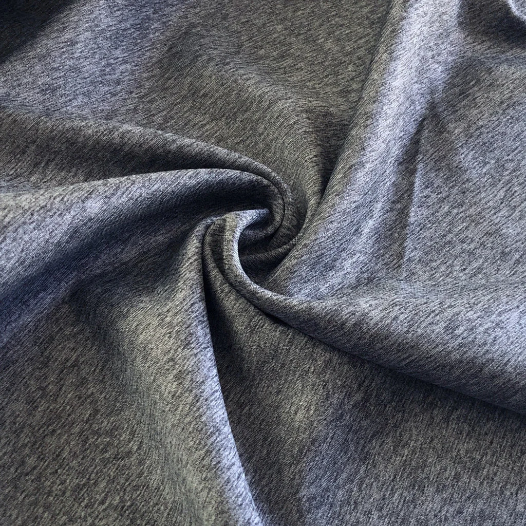 Remnant - Black/Charcoal Double Side Chitosante Jersey - 2.47 yds - 2.47 yd