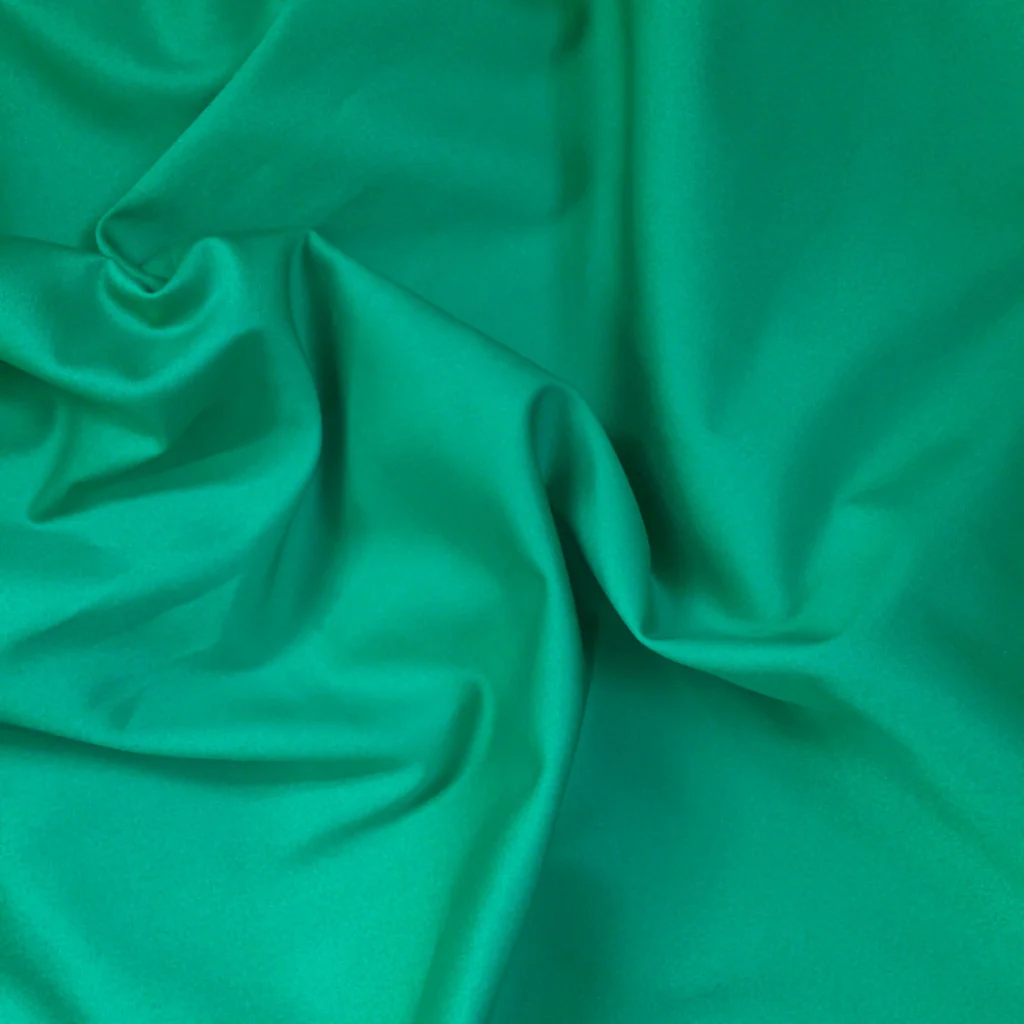 Remnant - Deep Mint Stretch Cotton Sateen - 1.85 yd - 1.85 yd