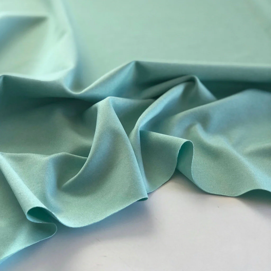 Remnant - Jade Green Heathered Spandex Knit - 0.52 yd - 0.52 yd