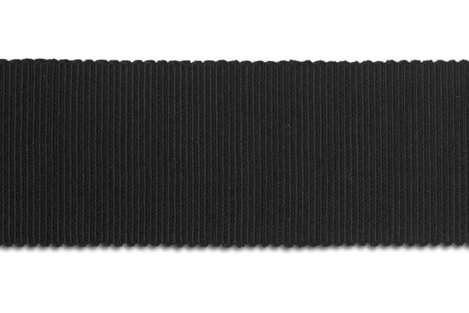 Luxurious Black Silk Petersham Grosgrain Ribbon (Made in Japan)