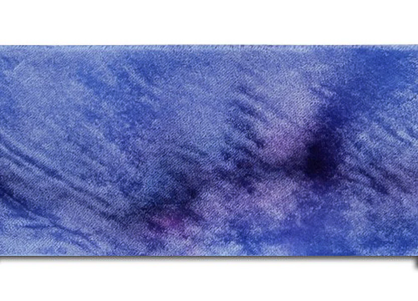 Periwinkle Hand-Dyed Silk Velvet Ribbon by Hanah Silk™ (Made in USA)
