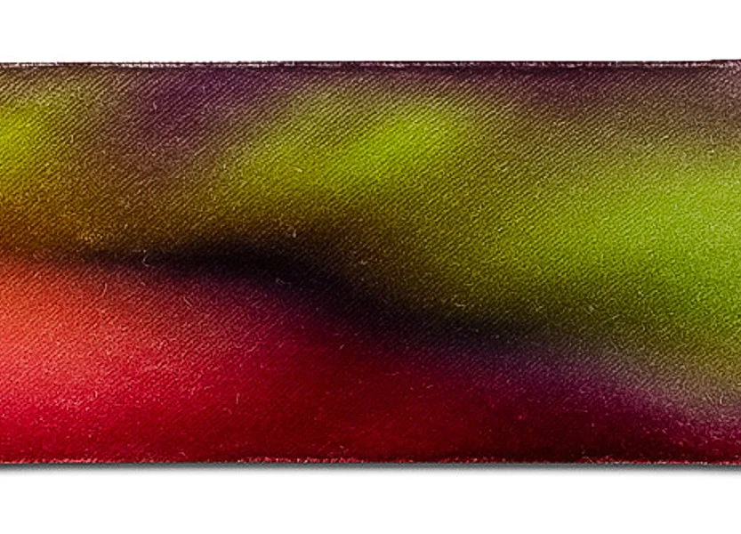 Monet Hand-Dyed Silk Velvet Ribbon by Hanah Silk™ (Made in USA)