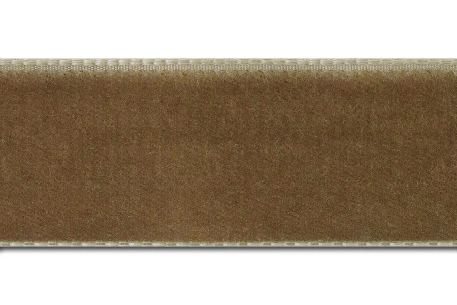 Cafe Brown Nylon Velvet Ribbon (Made in Switzerland)