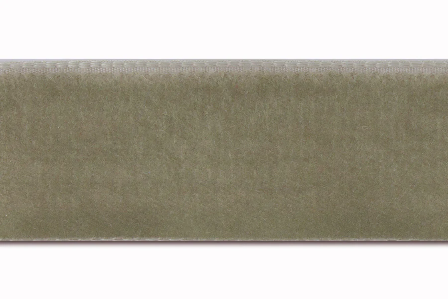 Khaki Nylon Velvet Ribbon (Made in Switzerland)