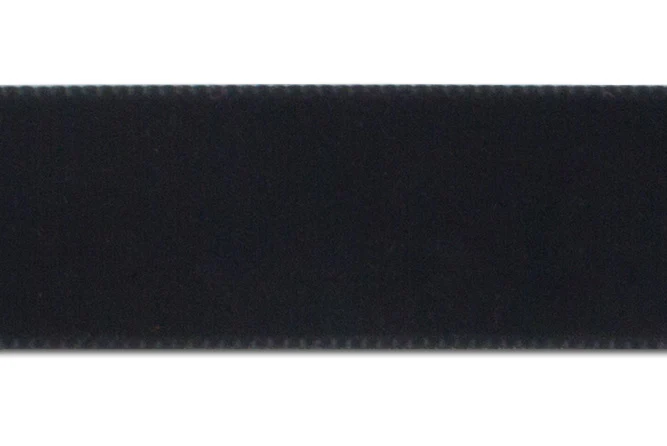 Double-Faced Black Nylon Velvet Ribbon (Made in Switzerland)