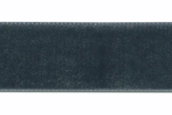 Stretch Raven Grey Nylon Velvet Ribbon (Made in Switzerland)