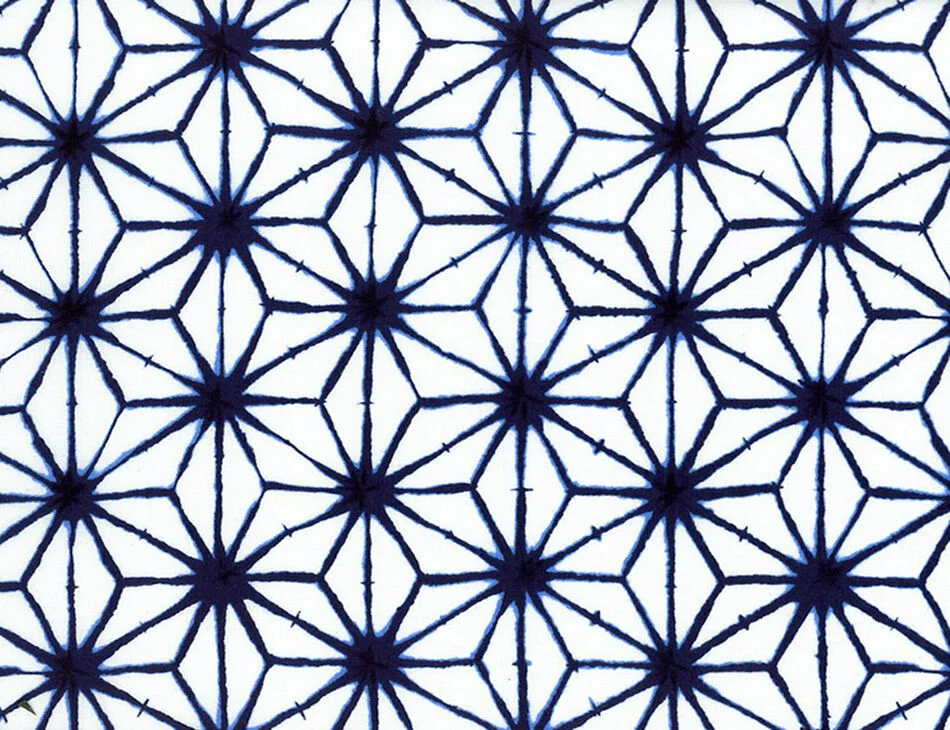 Sevenberry Shibori Blues Star White