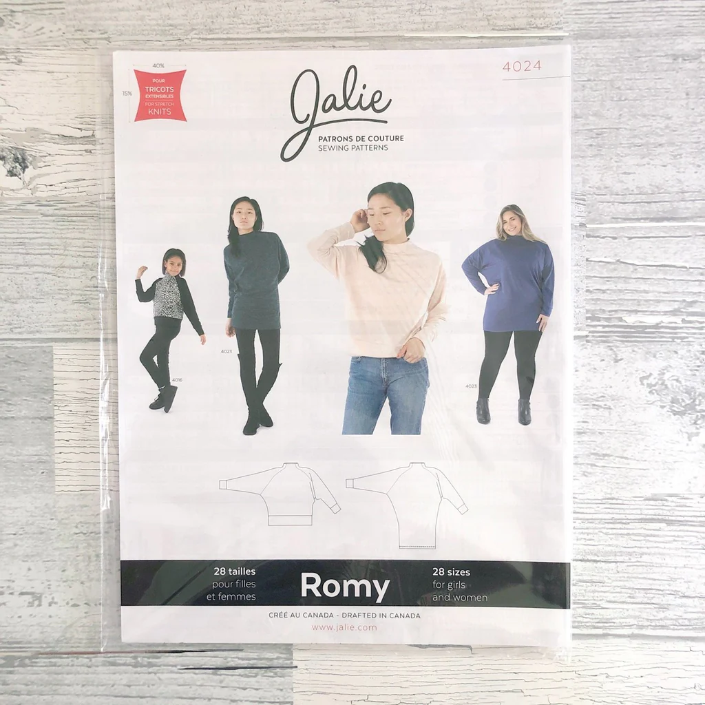 Romy Sweater & Tunic Sewing Pattern by Jalie Patterns
