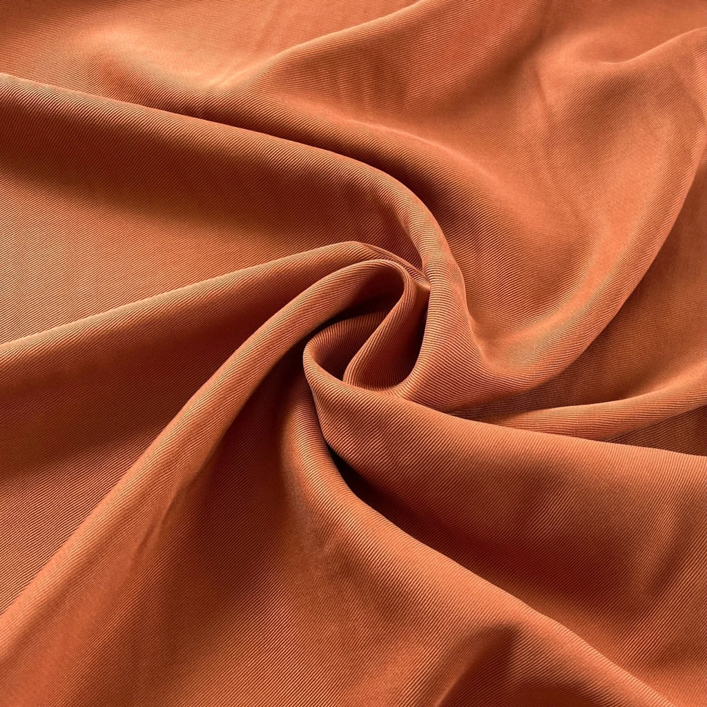 Rust Orange Tencel Twill