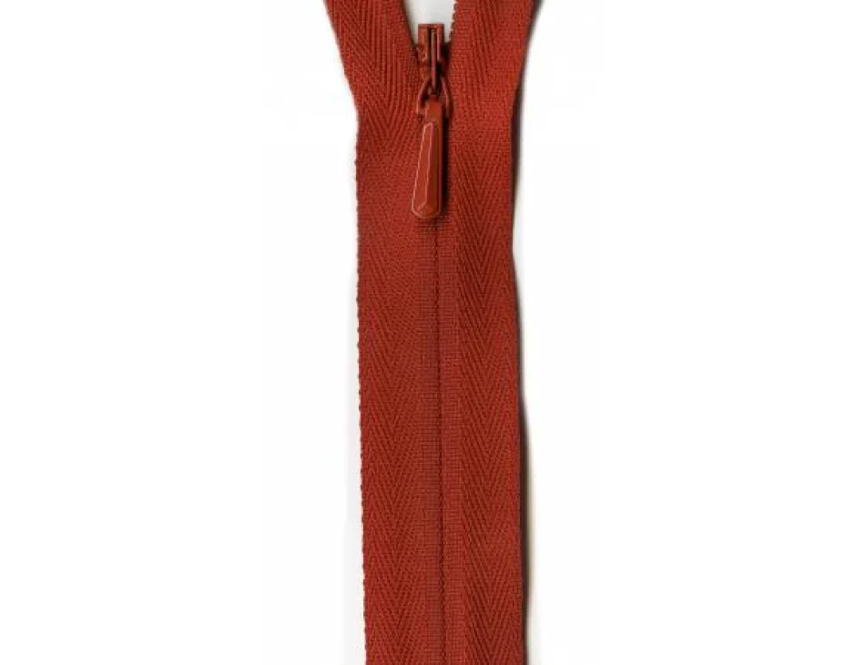 YKK Rust Invisible Zipper 22"