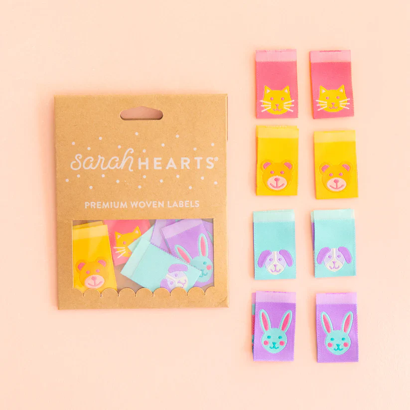 Sarah Hearts Labels: Animal Friends Multipack