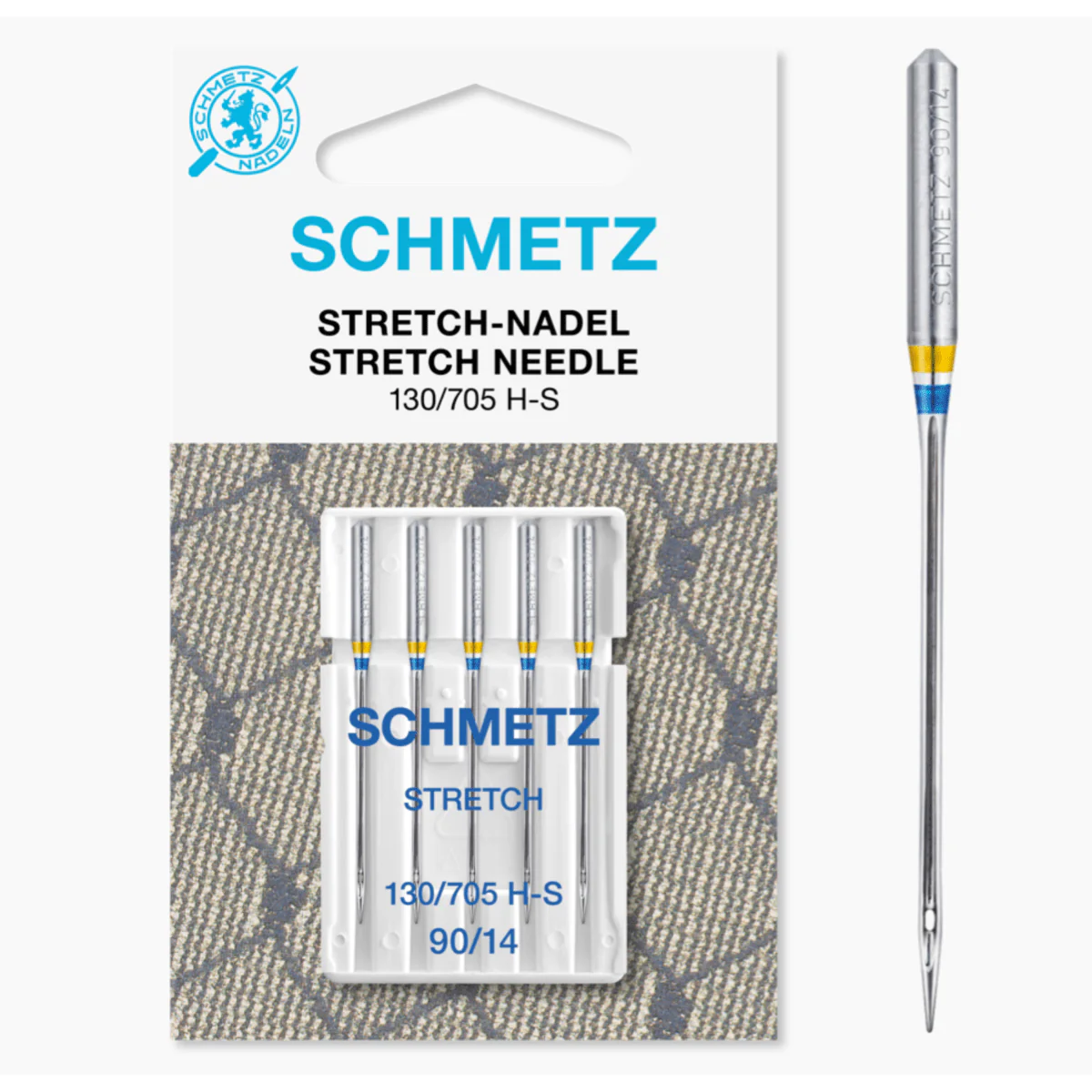 Schmetz Sewing Machine Needles Stretch Size 90/14 Pack of 5