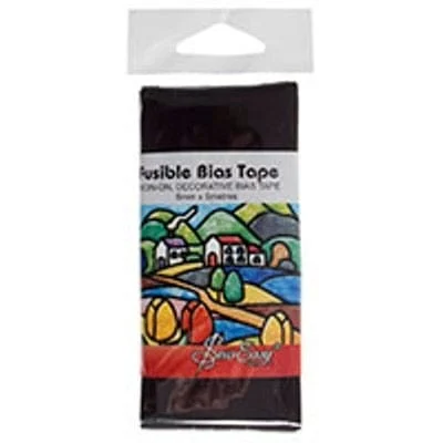 Fusible Bias Tape 5M X 6mm Black
