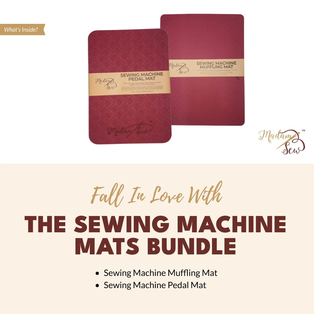 Sewing Machine Mat Bundle - Muffling Mat & Pedal Mat