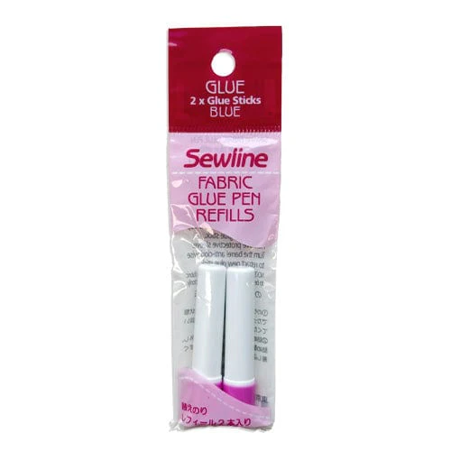 Sewline Water Soluble Glue Stick Refills (Blue 2 Pack)