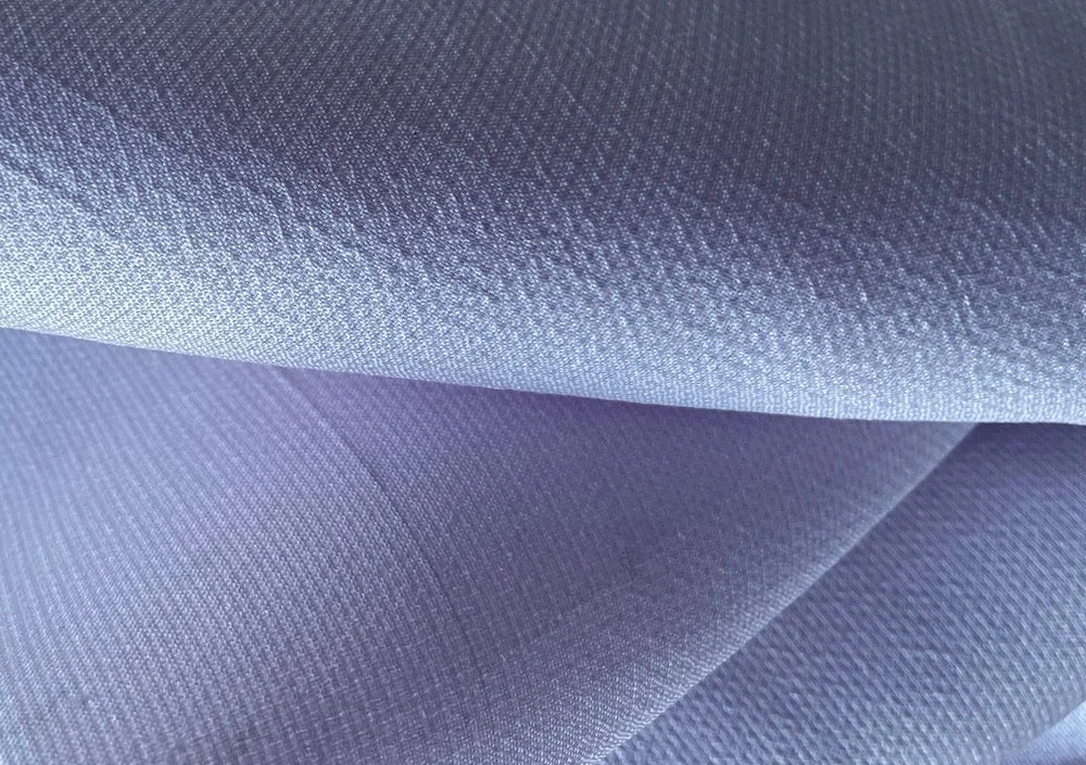 Semi-Sheer Lavender Meadow Silk Gazaar (Made in Italy)