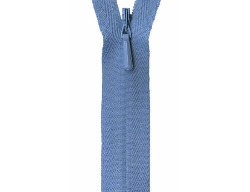 YKK Sky Blue Invisible Zipper 22"
