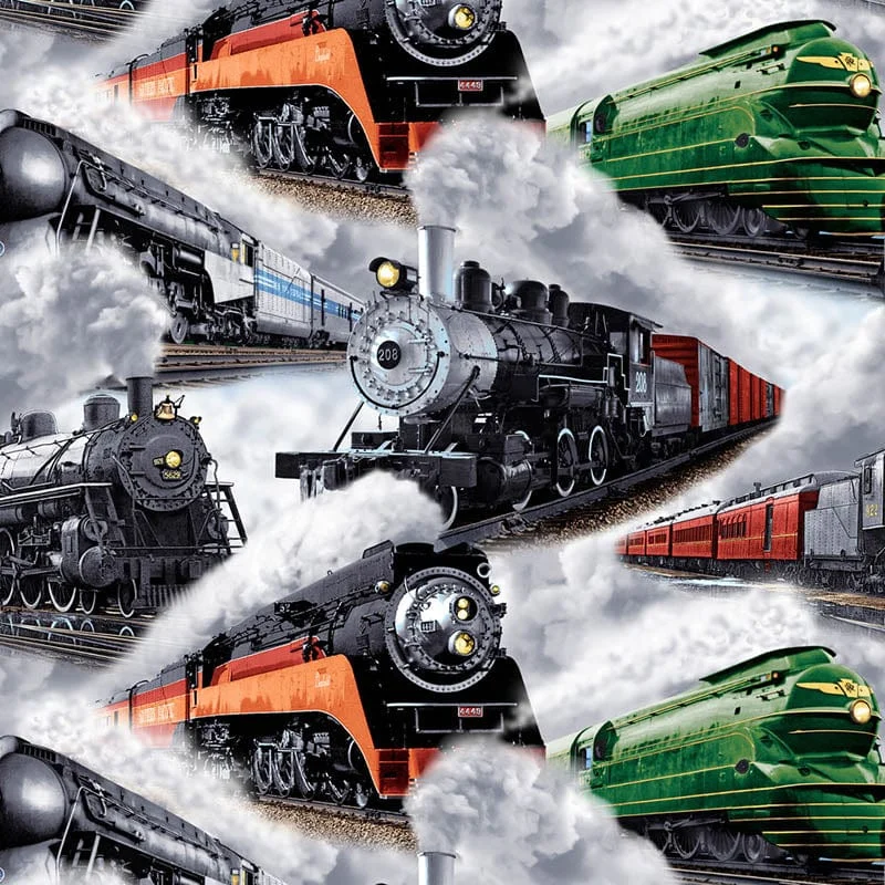 Stof On The Right Track Fabric