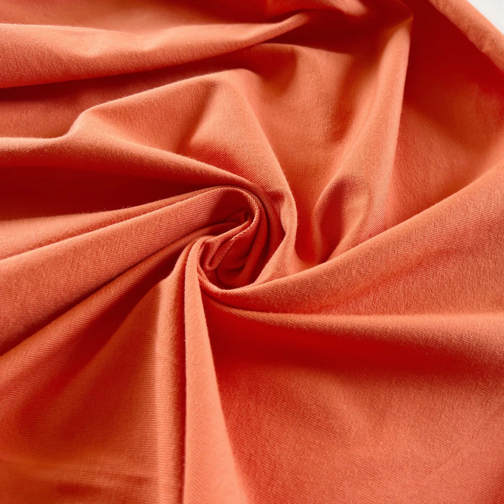 Remnant - Terra Cotta Cotton Spandex Jersey - 0.47yd
