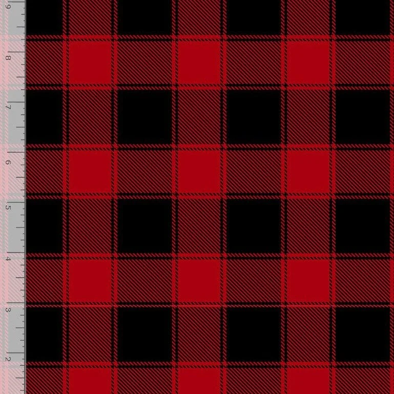 Softie Minky Fabric Buffalo Check