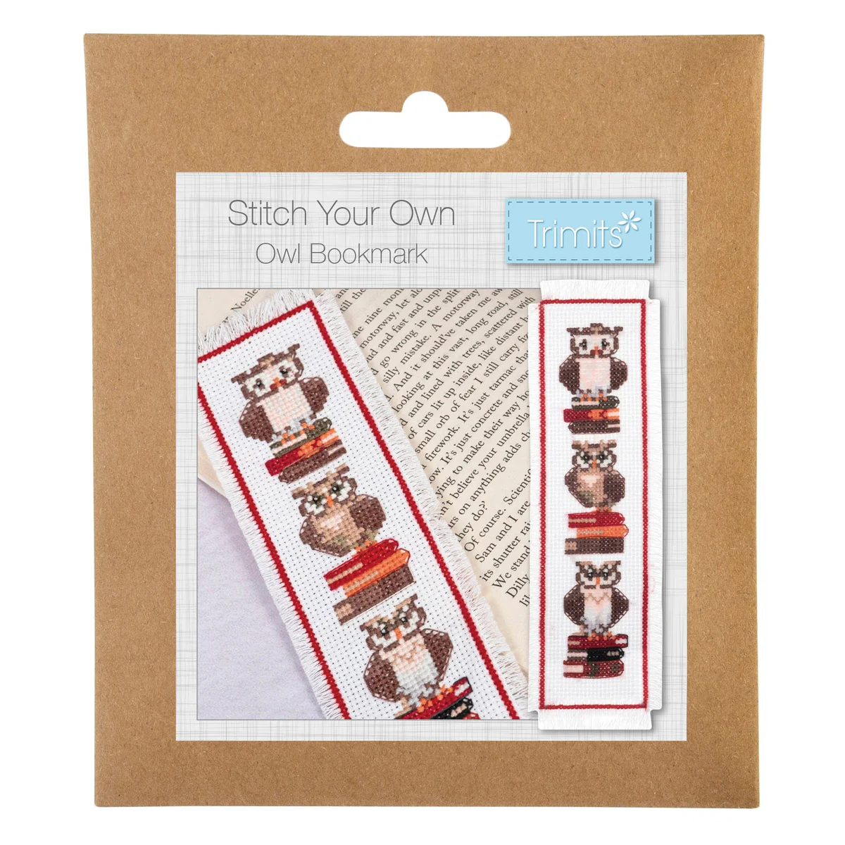 Cross Stitch Bookmark Kit Owls