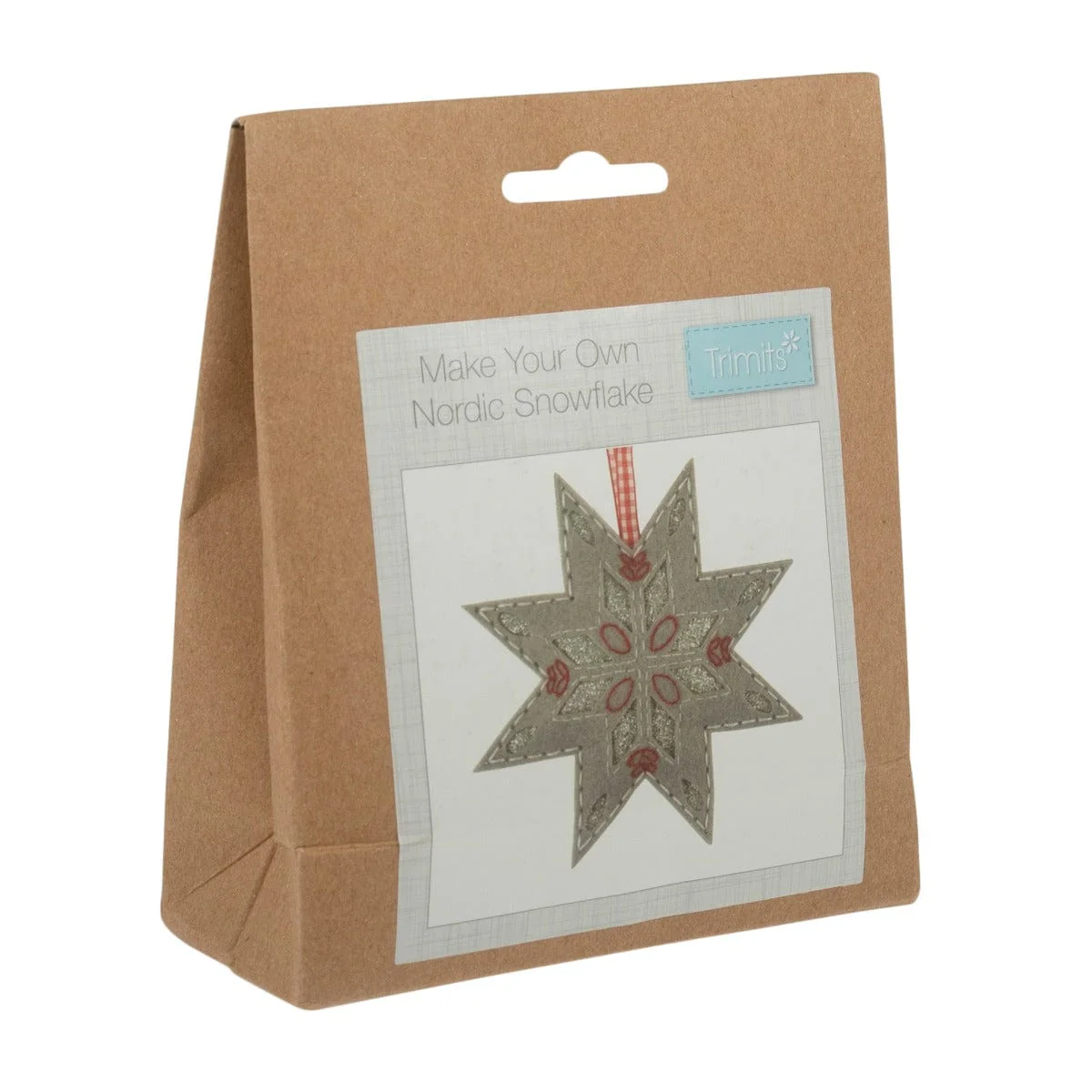 Felt Decoration Kit Christmas Nordic Snowflake