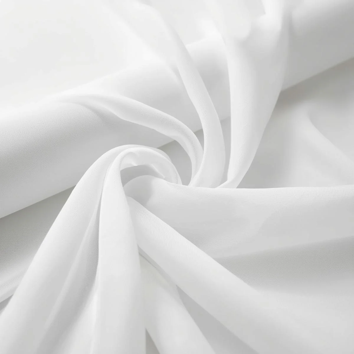 Voile Fabric White – 120” Wide, 10 Yard Continuous Pieces | Wedding & Event Draping | Free Shipping