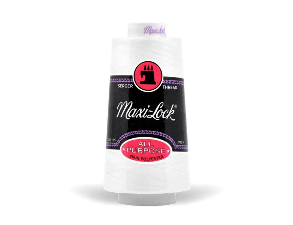 Maxi Lock Serger Thread 3000 yds White