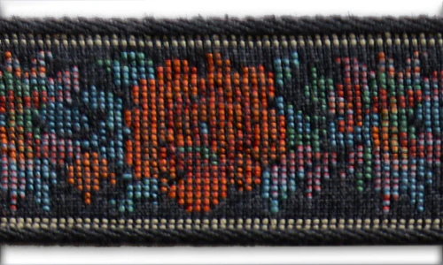 1" Rusted Rose Woven Tapestry Jacquard Trim