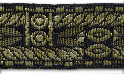 1 1/2" Gold Metallic Classic Rope Woven Ribbon (Made in Austria)