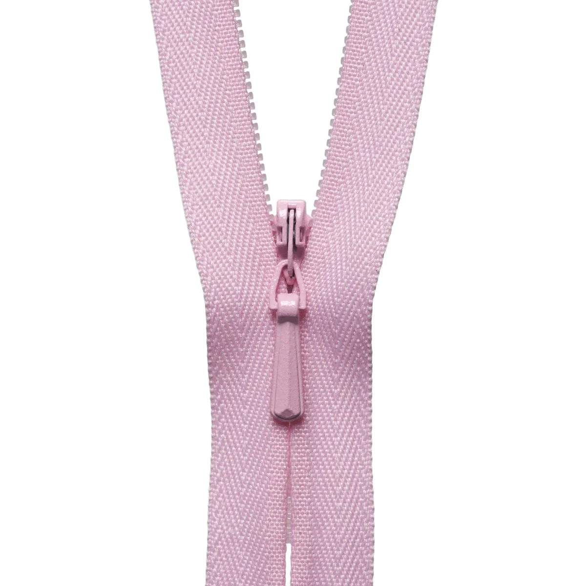 YKK Concealed Zip 23cm / 9 inch: Dusky Pink (Colour 513)