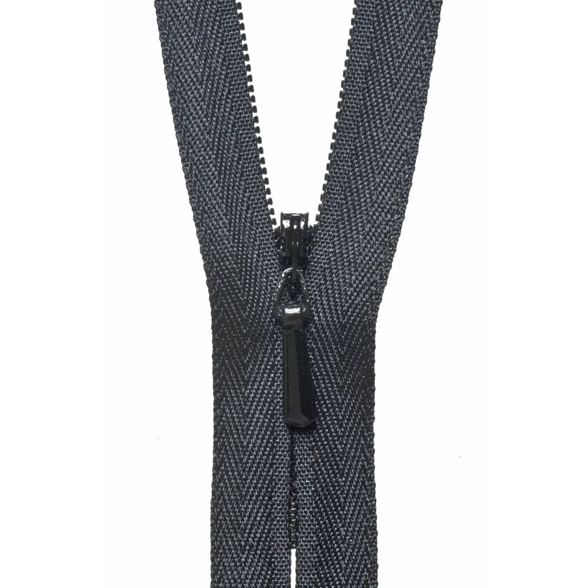 YKK Concealed Zip 23cm / 9 inch: Black (Colour 580)