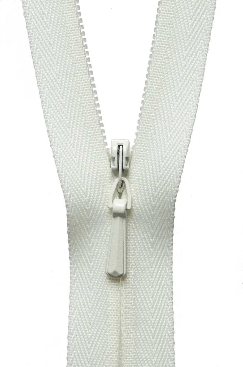 YKK Concealed Zip 23cm / 9 inch: Cream (Colour 502)