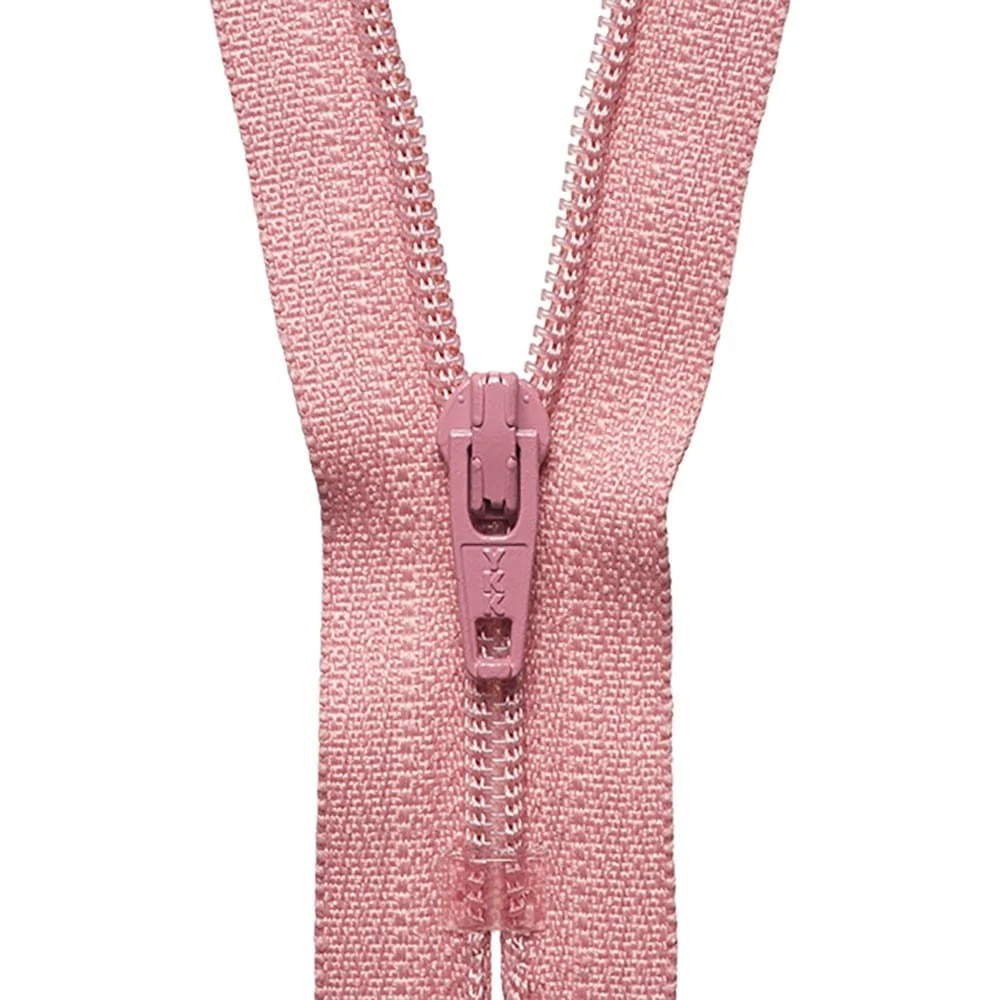 YKK Dress / Skirt Zip 30cm / 12 inch: Dusky Pink (Colour 070)