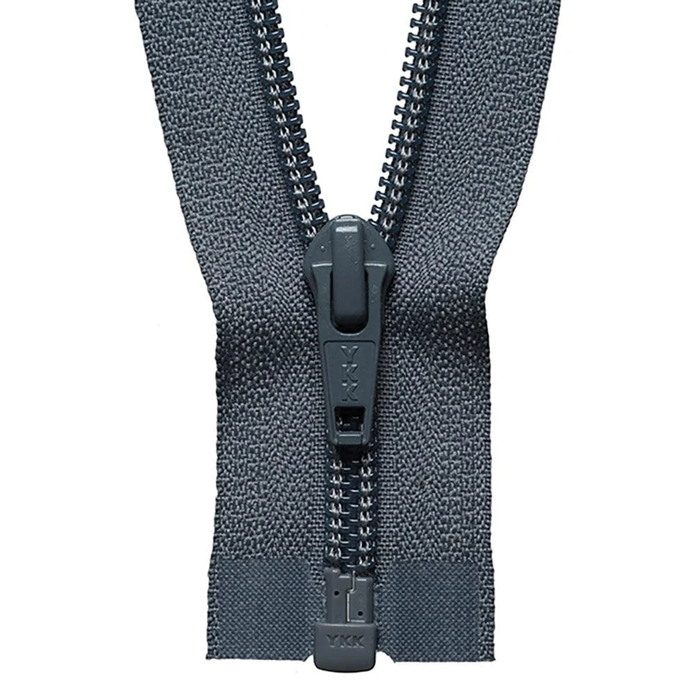 YKK Nylon Open End Zip 66cm / 26 inch: Dark Grey (Colour 578)