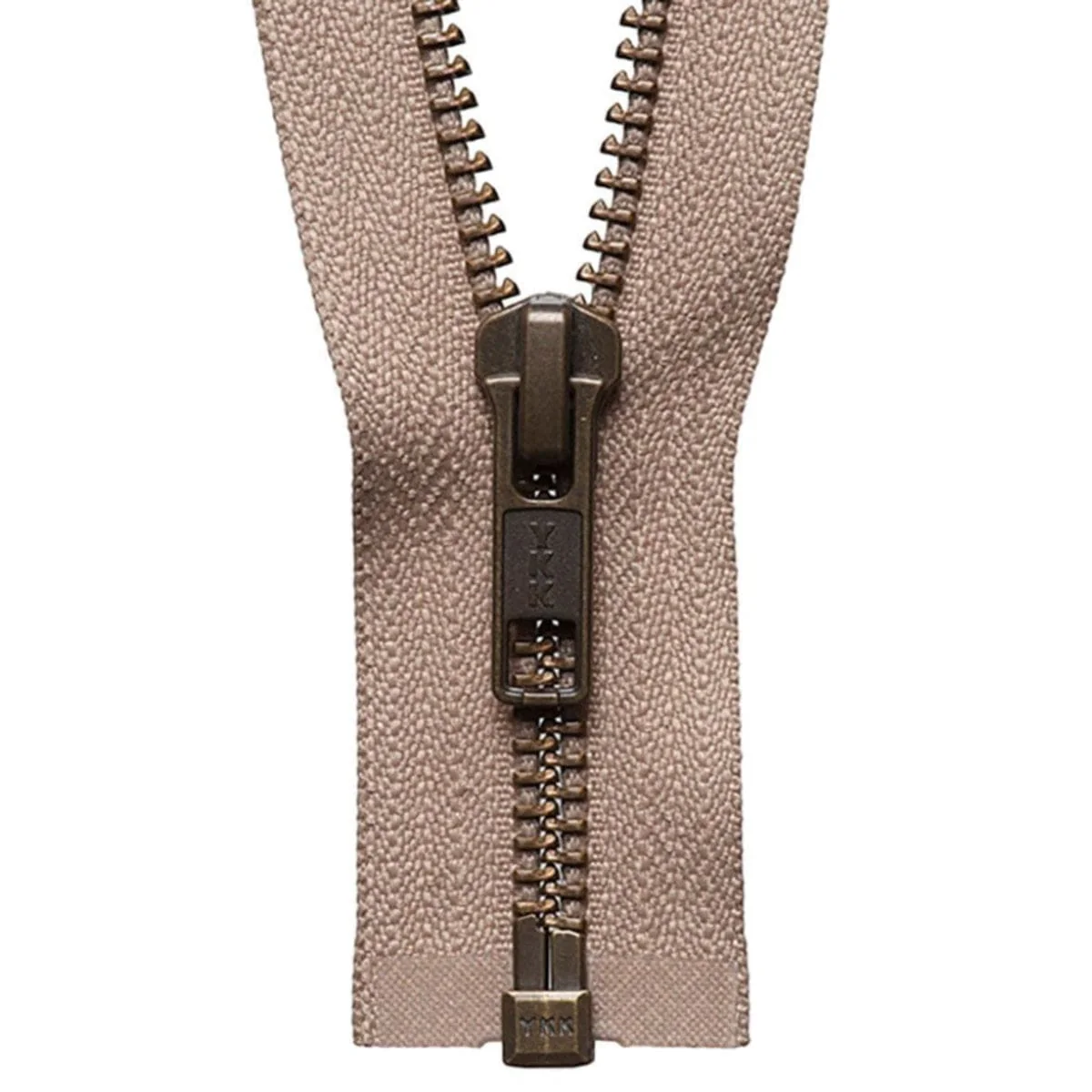 YKK Strong Open End Zip 66cm / 26 inch. Fawn: (Colour 573)