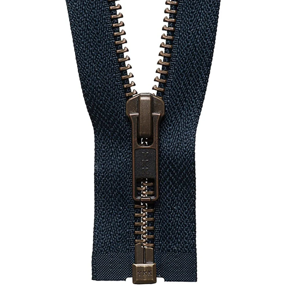YKK Strong Open End Zip 66cm / 26 inch: Dark Navy (Colour 560)