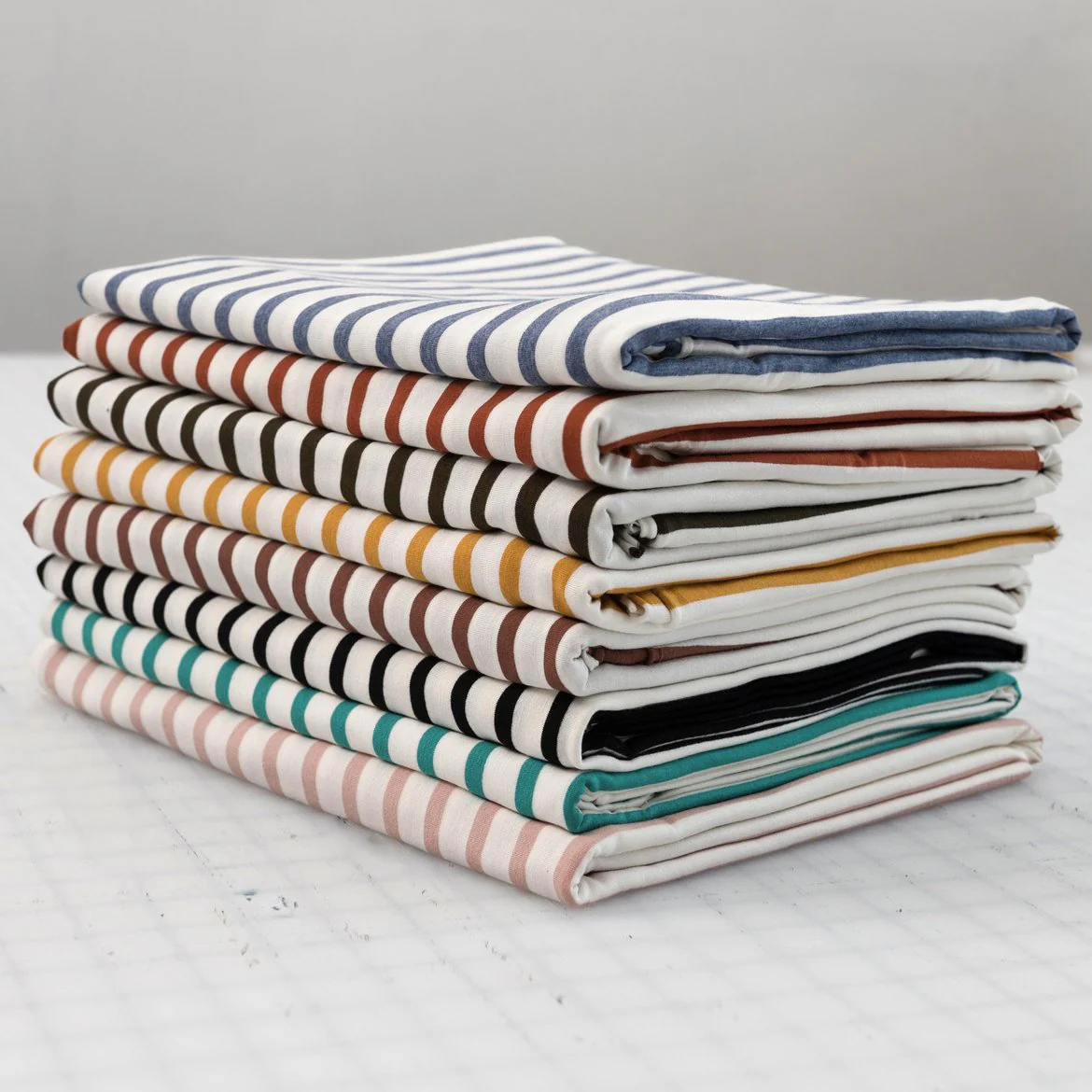 Jersey Knit - Rayon Stripes - 7 color options